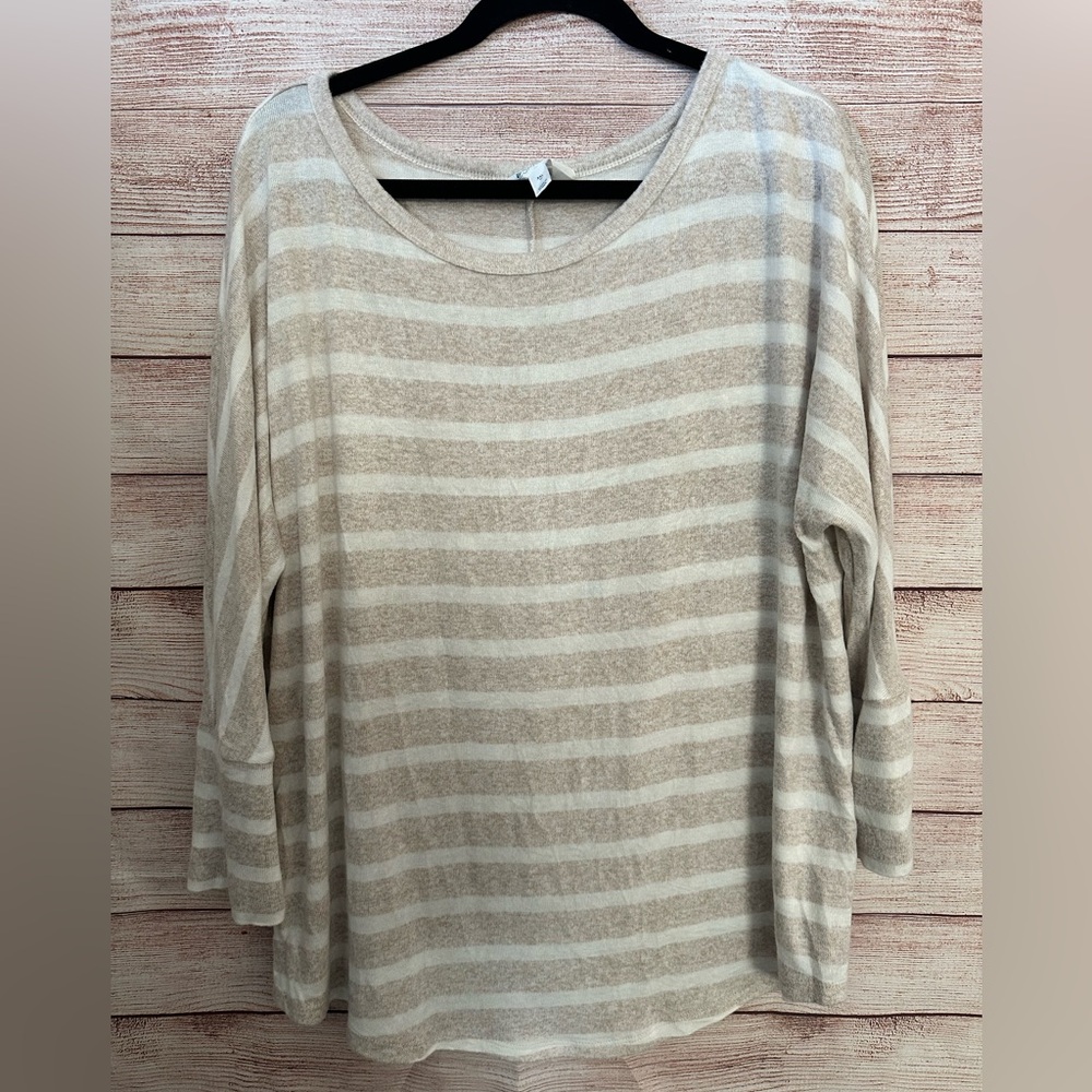 Market & Spruce striped sweater top. XXL. Gently worn